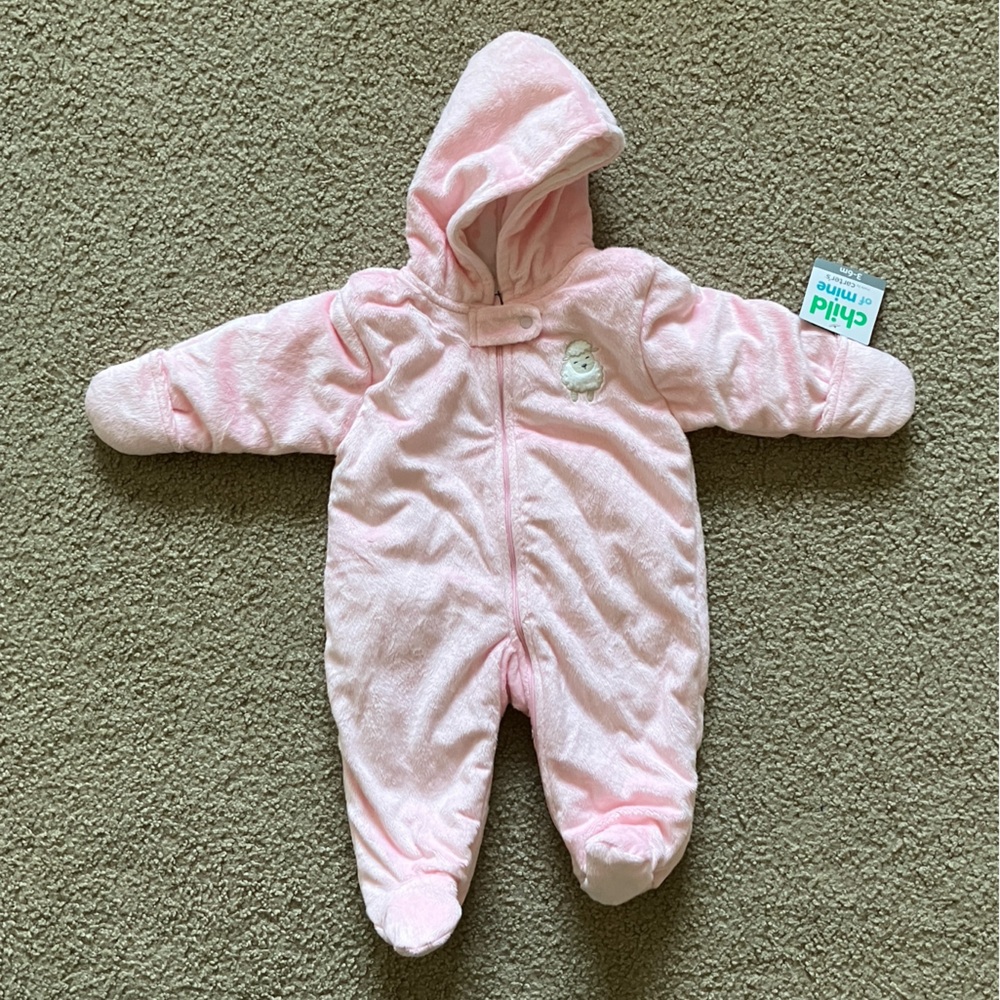Carter's Baby Pink Cozy Outerwear